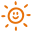 happy sun icon